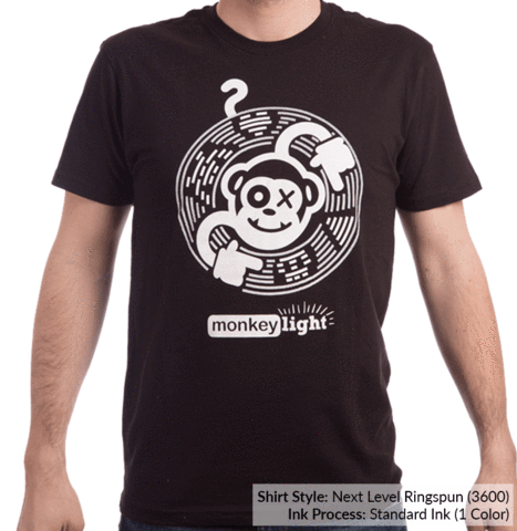 Screen print example of Monkey Light