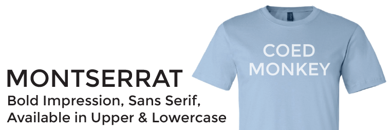 Montserrat font sample